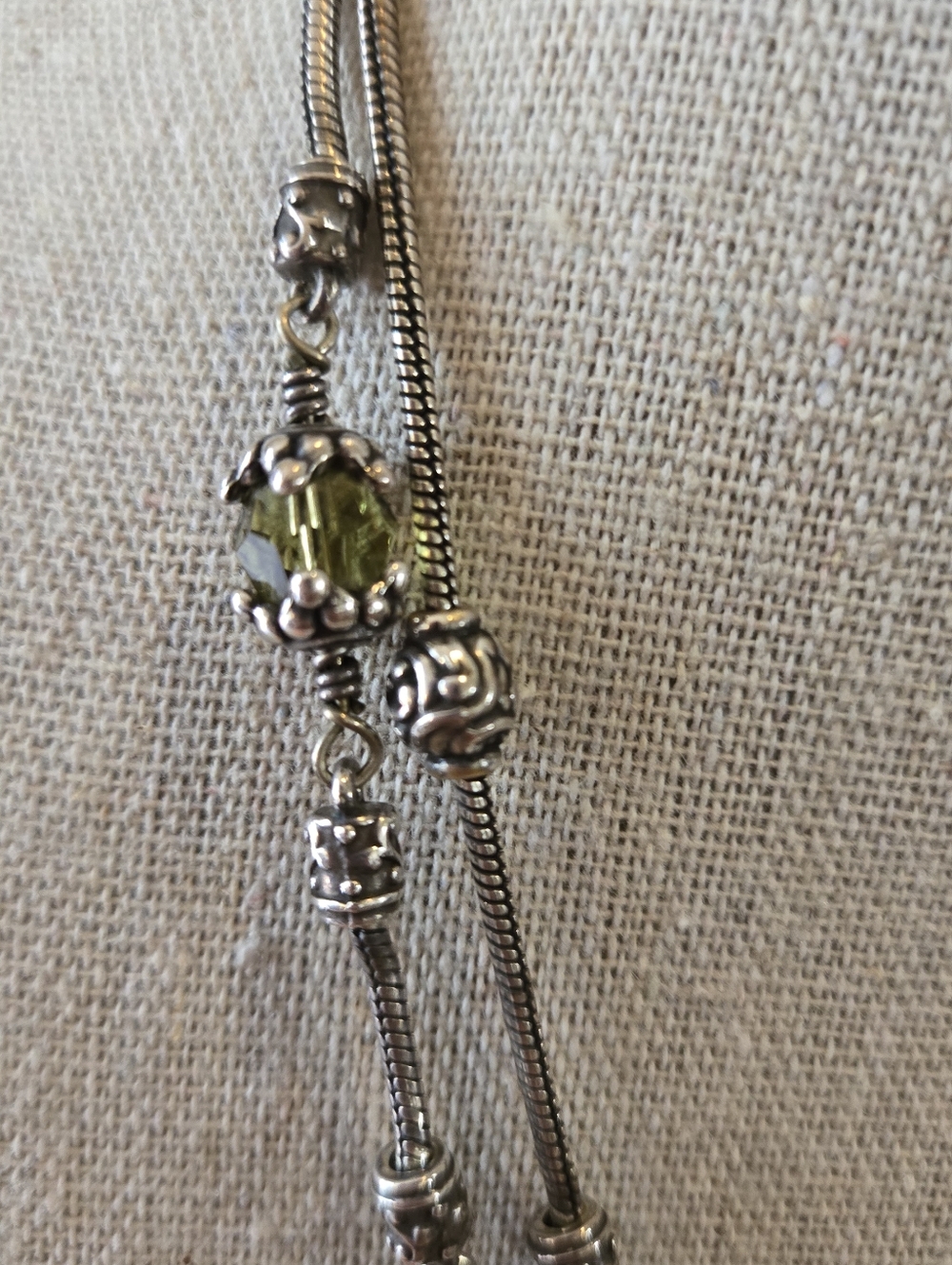 Brighton "Glass Mountain" Double Strand Necklace Silver Tone Vintage Retired - Picture 11 of 13